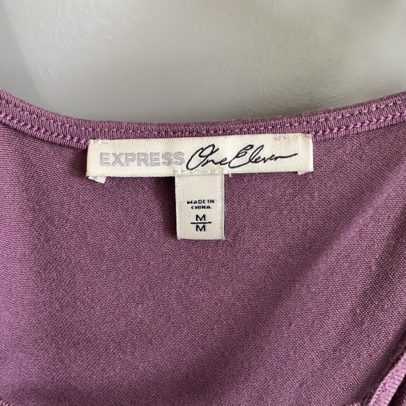 Express M Purple Tank Top - Picture 3 of 3